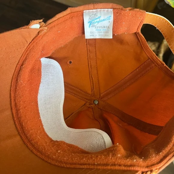 Vintage Texas Longhorns Orange Rope-Trim SnapBack Cap - Picture 3 of 3